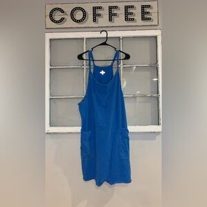 Blue Sleeveless Jumpsuit